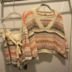 FP knit cover up set. Size S. Never worn.